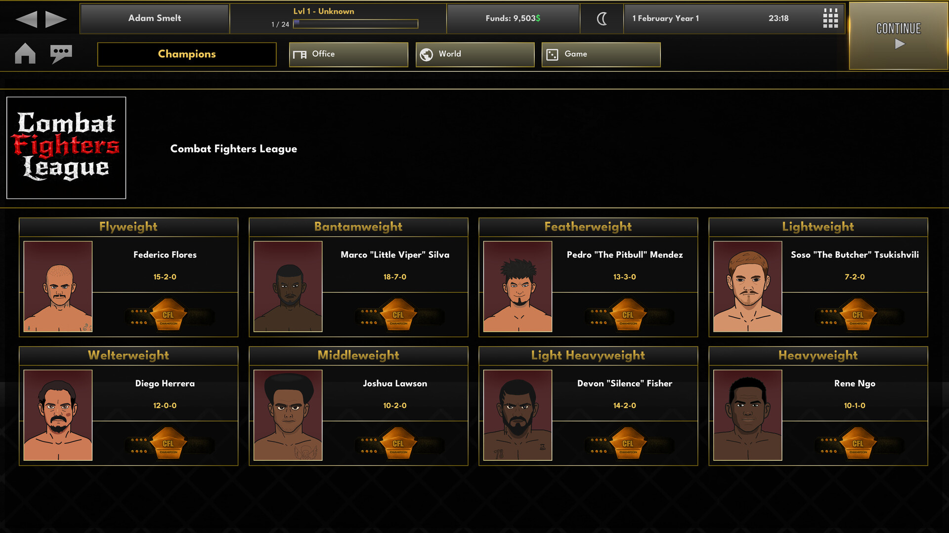 Elite MMA Manager Demo 遊戲畫面 8