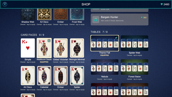 WebBound Solitaire screenshot 8