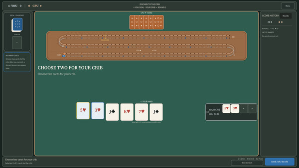 Clearly Cribbage 스크린샷 1