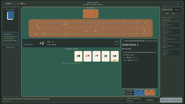 Clearly Cribbage 遊戲截圖 5