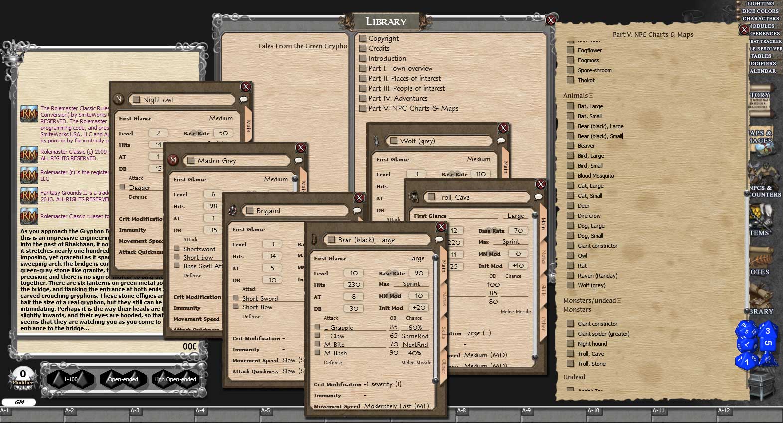 Fantasy Grounds - Shadow World: Tales from the Green Gryphon Inn (RMC) screenshot 4