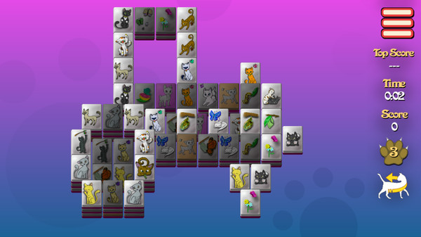 Screenshot z Meow-Jong Solitaire