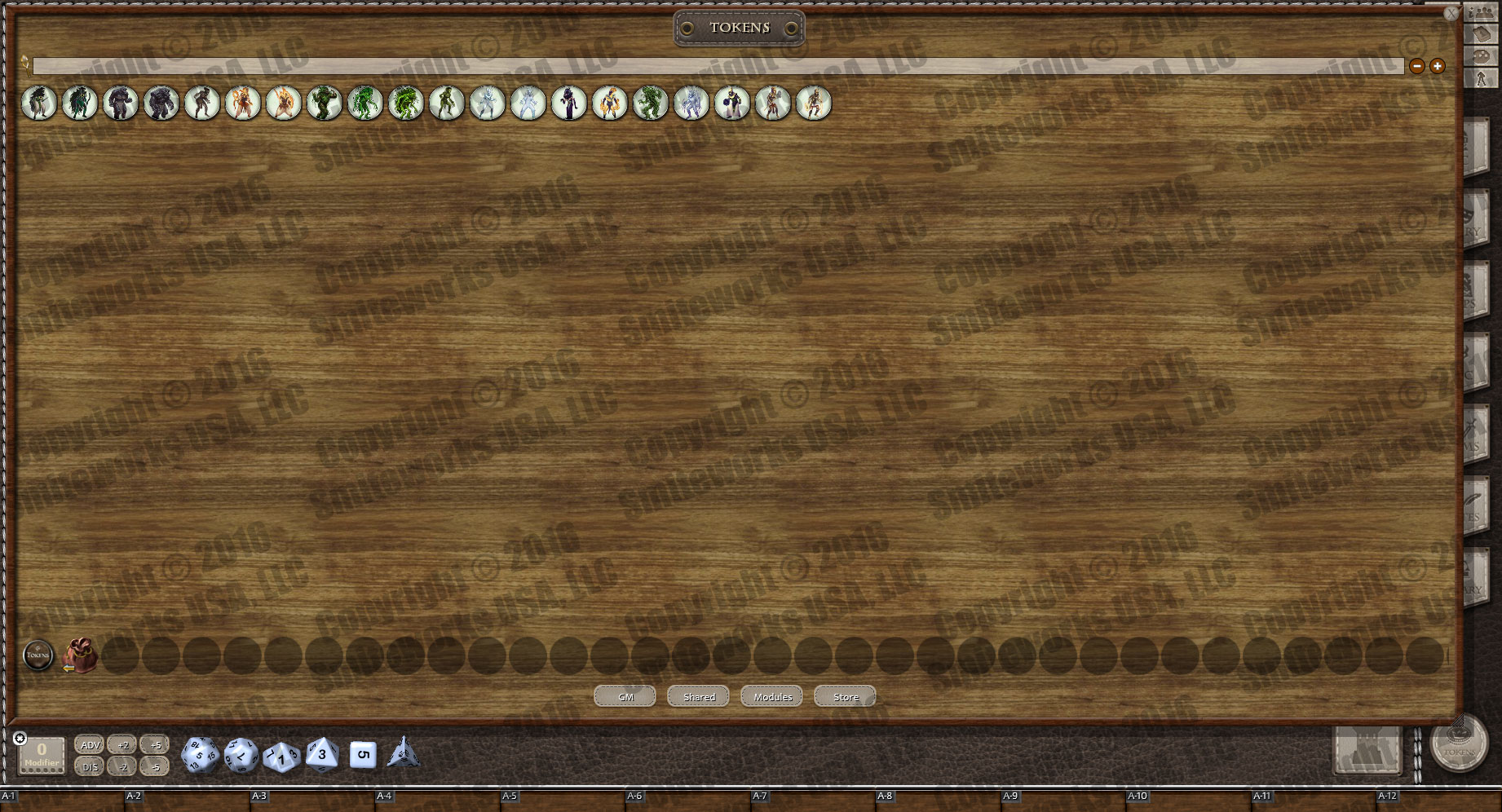 Fantasy Grounds - New Gods of Mankind - Anointed: Token Pack - Gods of Naalrinnon Pack screenshot 4