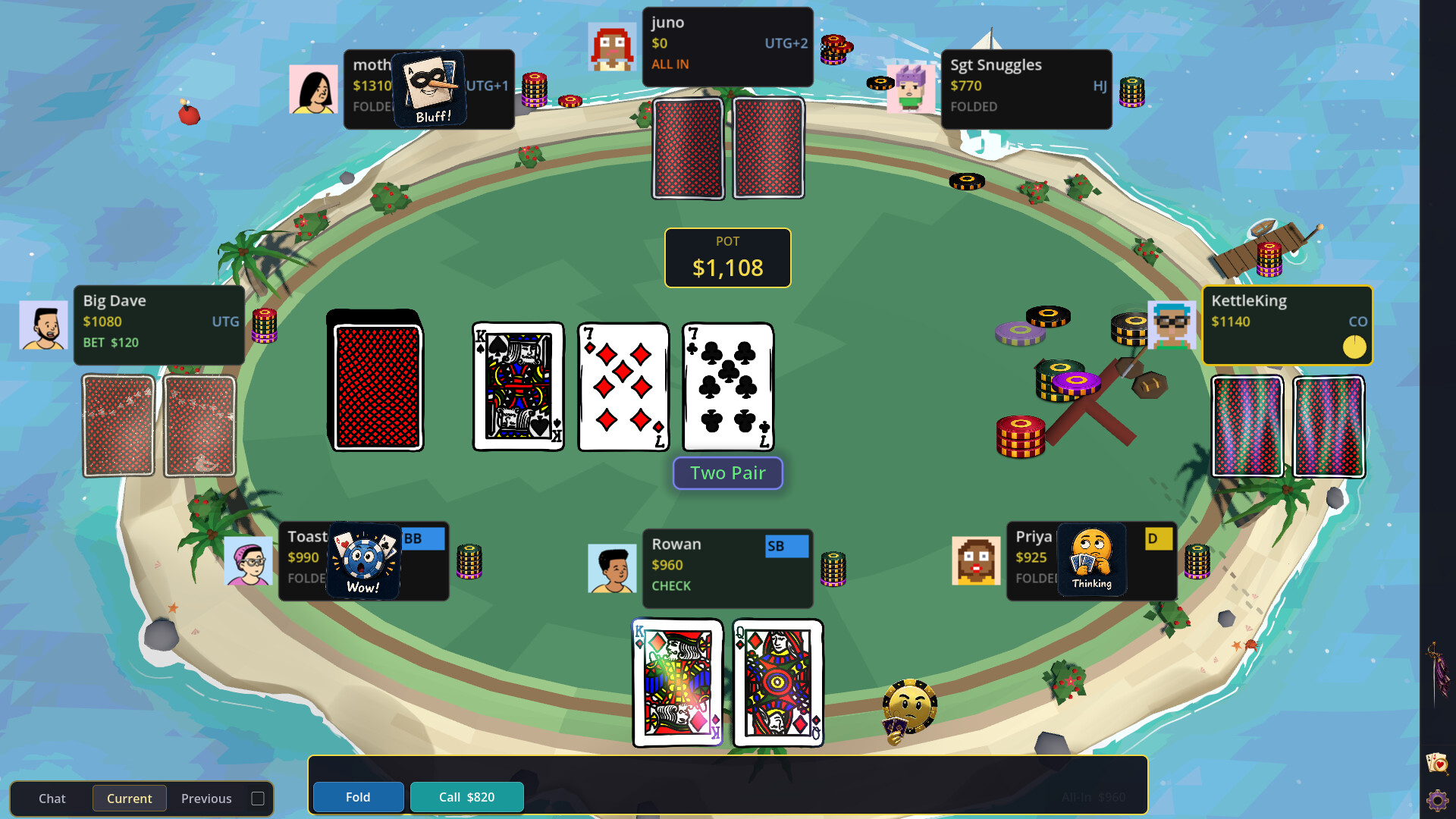 Hold'em Fold'em Poker - Worlds Away Screenshot Thumbnail 6