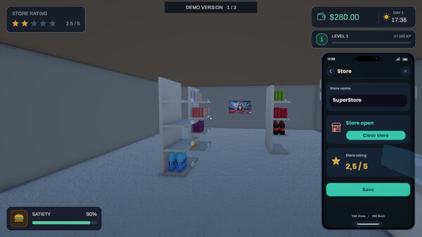 SuperStore Simulator Demo 스크린샷 1
