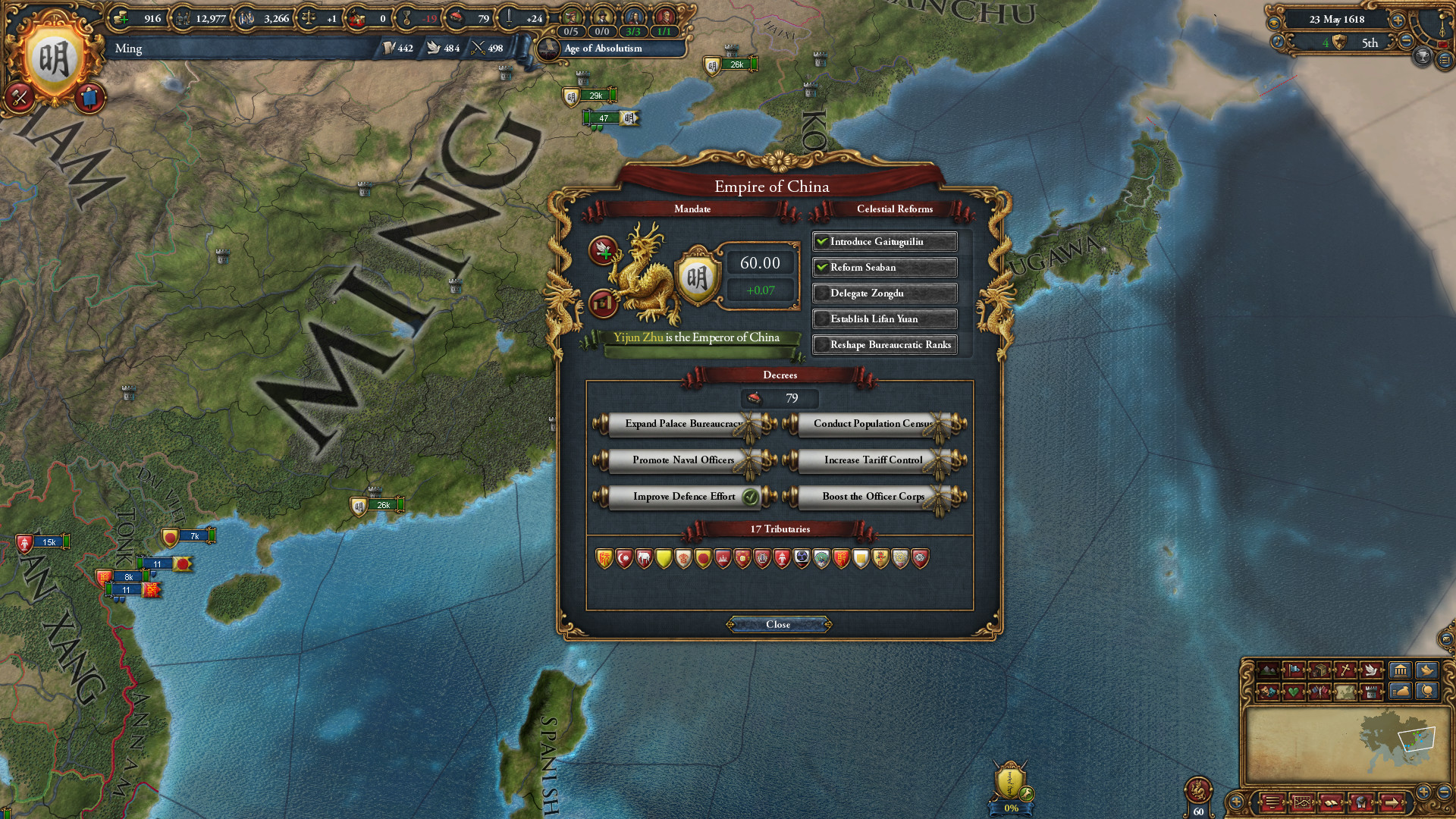 Expansion - Europa Universalis IV: Mandate of Heaven Featured Screenshot #1