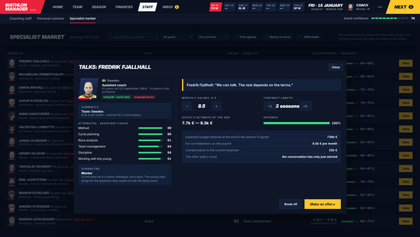Biathlon Manager screenshot 5