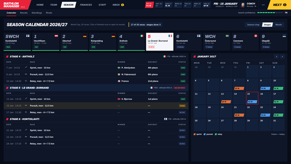 Biathlon Manager screenshot 4
