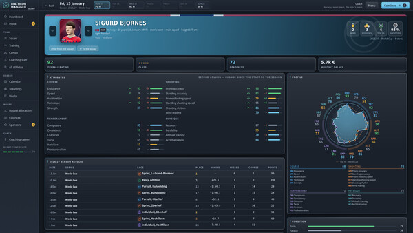 Biathlon Manager screenshot 8