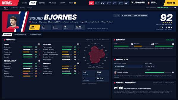 Biathlon Manager screenshot 3