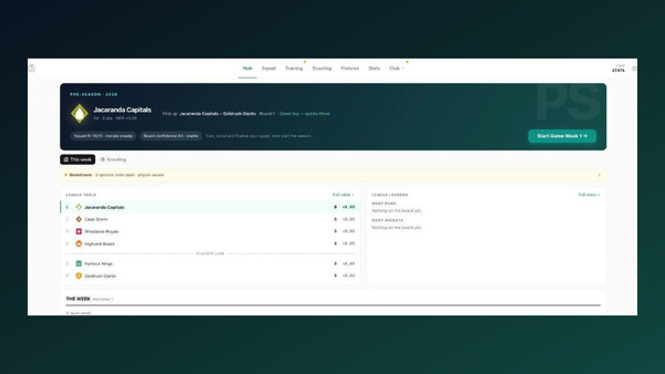 Cricket Franchise Manager screenshot 2