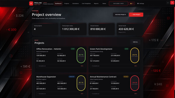 Prolumi: Project Room screenshot 1