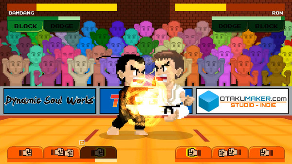 Screenshot of TURGUL: RAPID FIGHTING gameplay showing in-action mechanics
