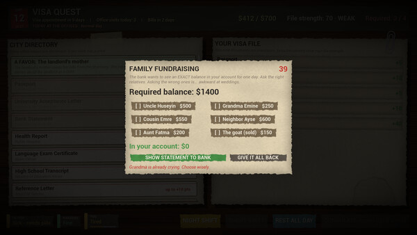 Visa Quest Screenshot