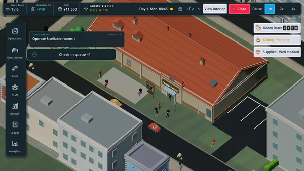 Mini Hotel Simulator 스크린샷 1