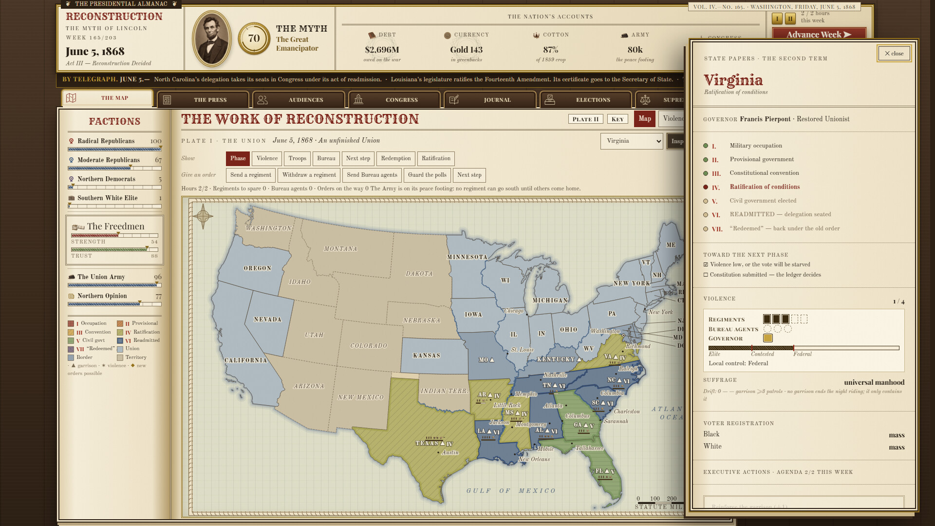 Reconstruction: The Myth of Lincoln