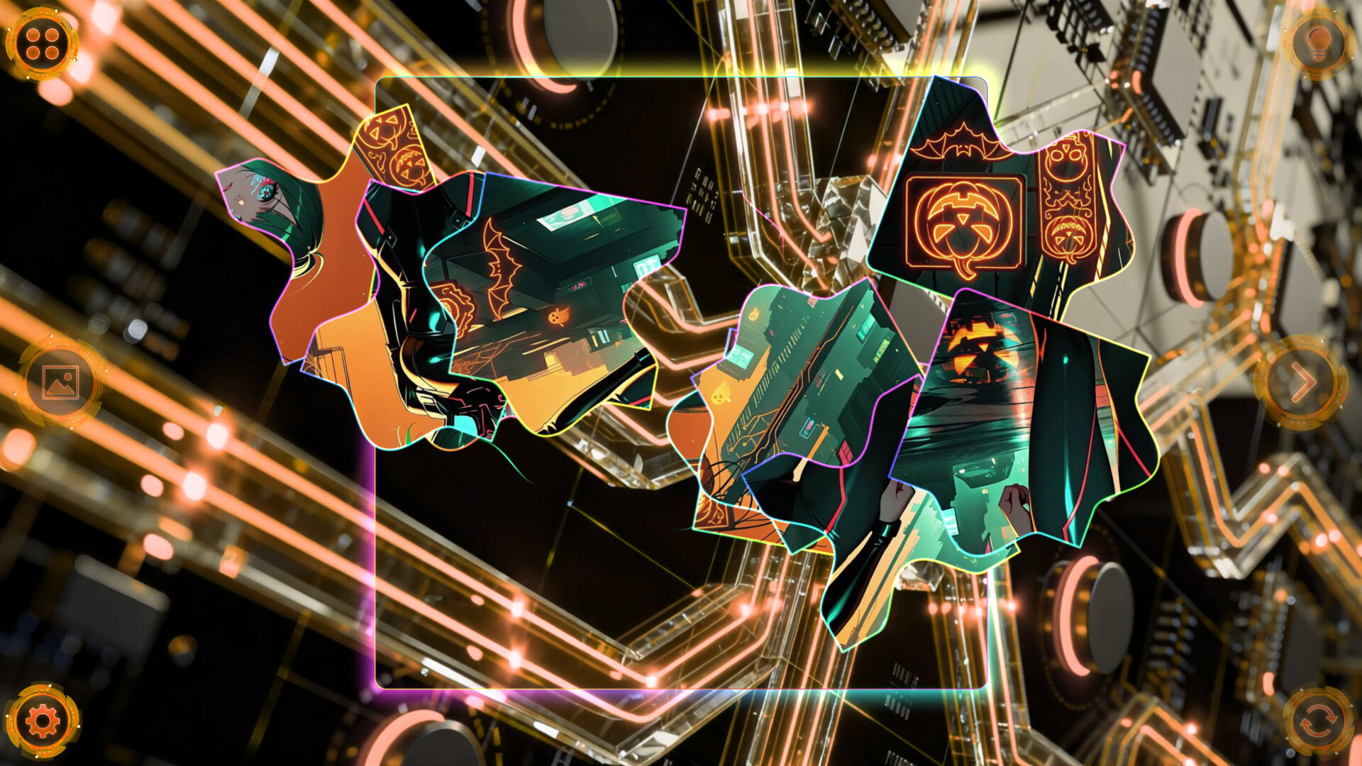NEONOVA Puzzle: Orangeのスクリーンショット 1
