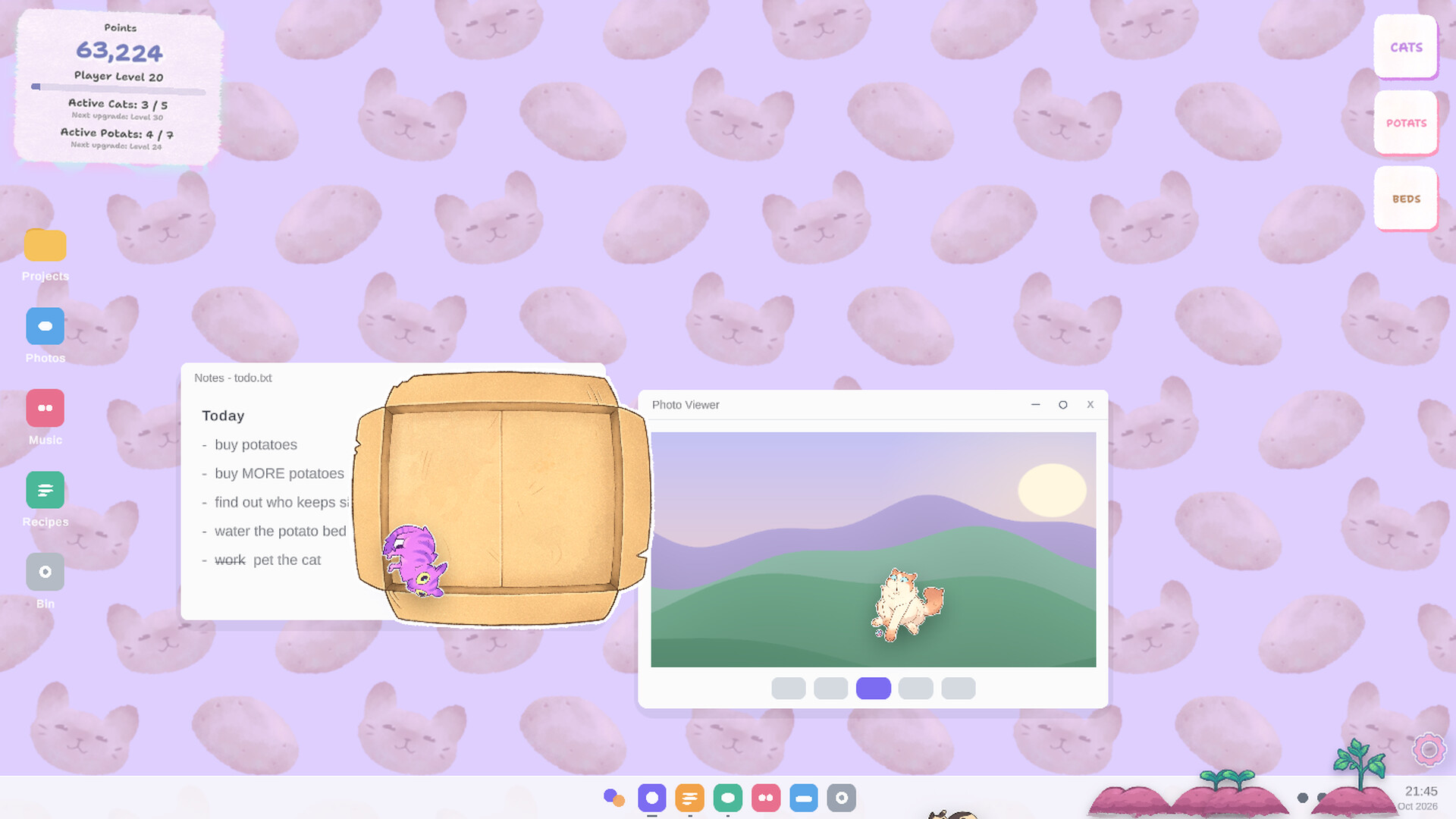 Desktop Cat or Potat