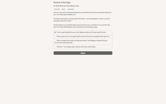 Screenshot z Sorcery Is for Saps