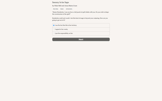 Screenshot z Sorcery Is for Saps