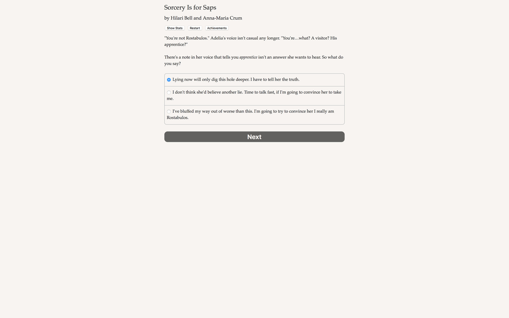 Sorcery Is for Saps screenshot #1