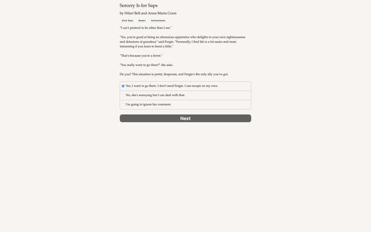 Screenshot z Sorcery Is for Saps