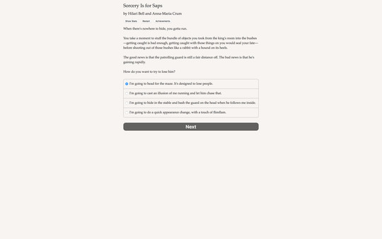 Screenshot z Sorcery Is for Saps