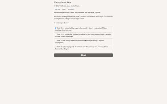 Screenshot z Sorcery Is for Saps