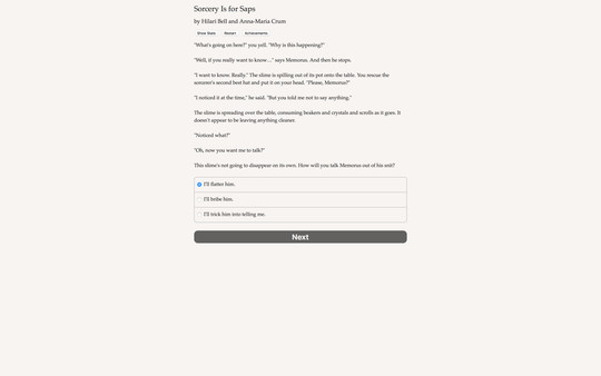 Screenshot z Sorcery Is for Saps