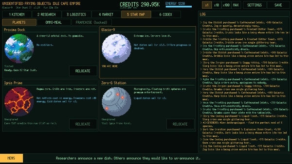 Unidentified Frying Objects: Idle Cafe Empire 스크린샷 4