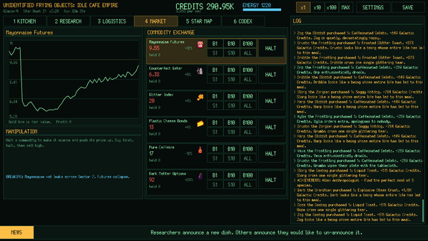 Unidentified Frying Objects: Idle Cafe Empire 스크린샷 3