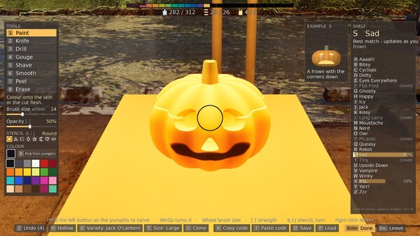 Carve and Sort: Tidy Up your Pumpkin Patch! screenshot 1