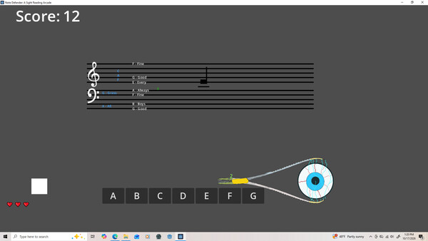 Note Defender: A Sight Reading Arcade screenshot 2