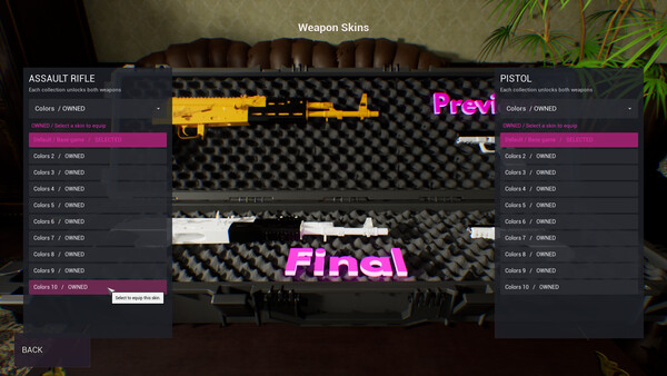 X-Dolls Squad - Weapons COLORS screenshot 1