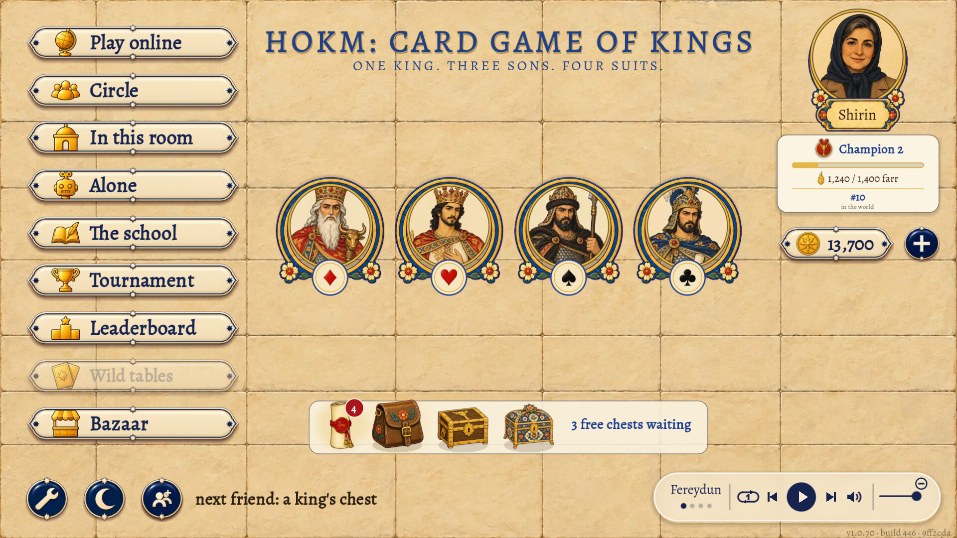 Hokm: Card Game of Kingsのスクリーンショット 1
