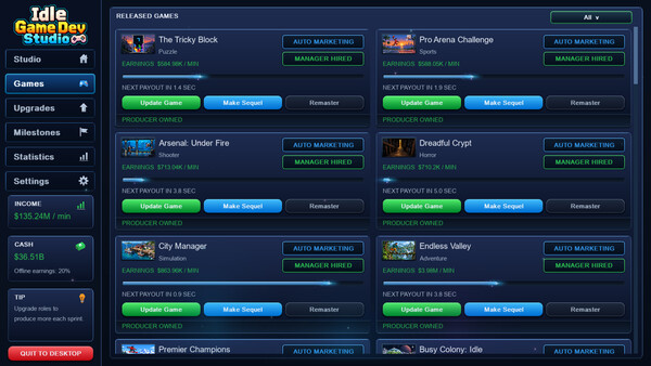Idle Game Dev Studio screenshot 4