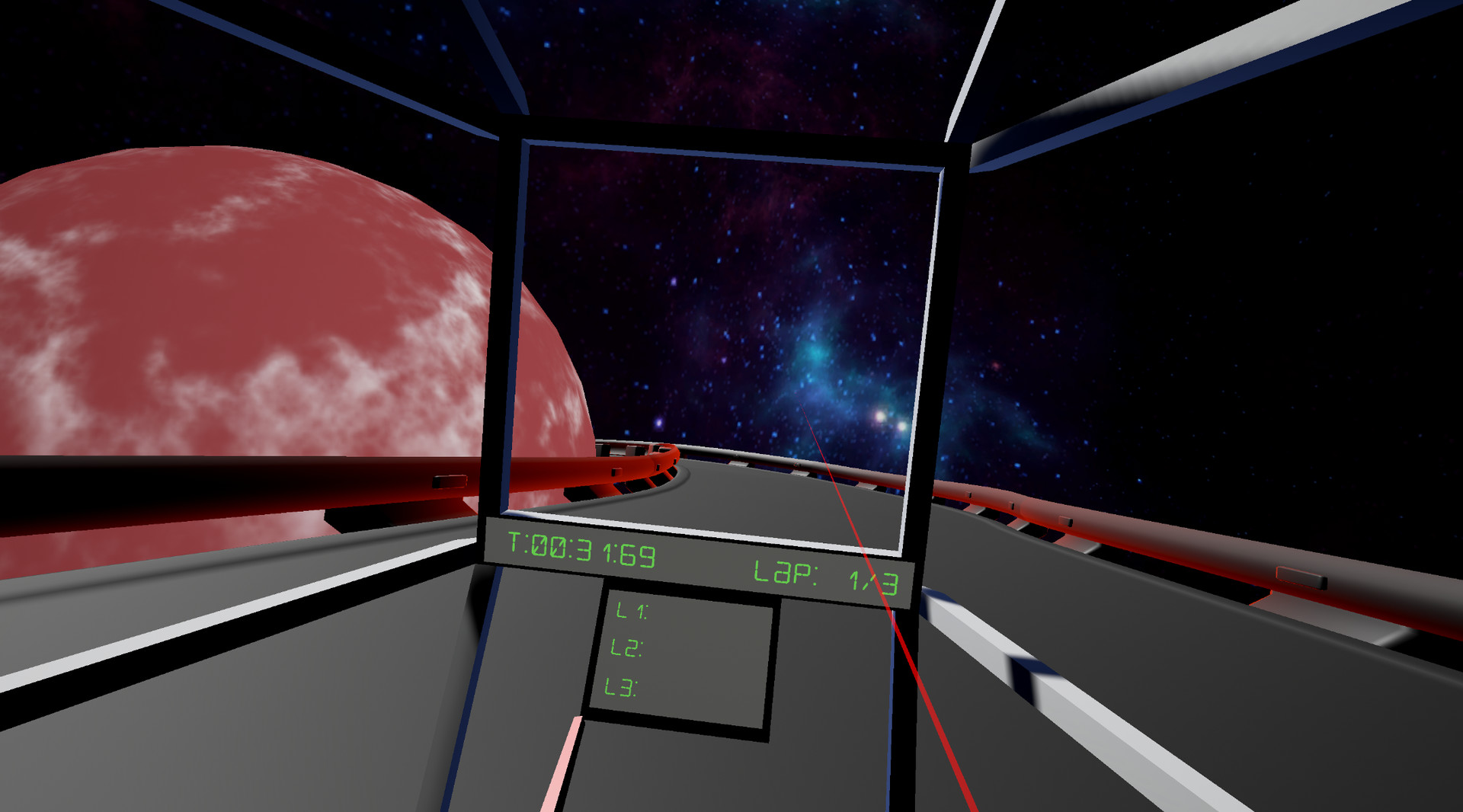 #1. RacetronicVR (Steam) By: Charles Cochrane