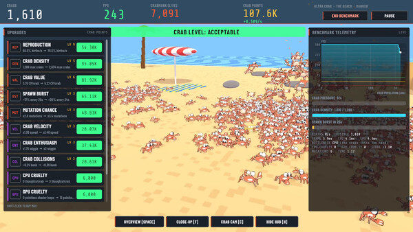 ONE MILLION CRABS 스크린샷 3