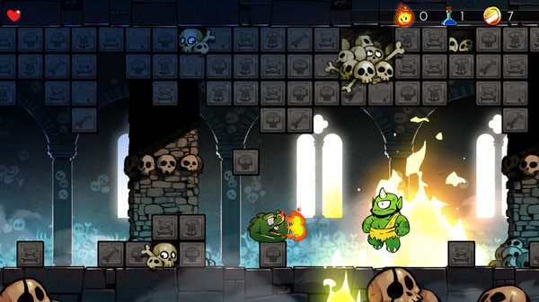 Screenshot z Wonder Boy: The Dragon's Trap Screenshot z Wonder Boy: The Dragon's Trap