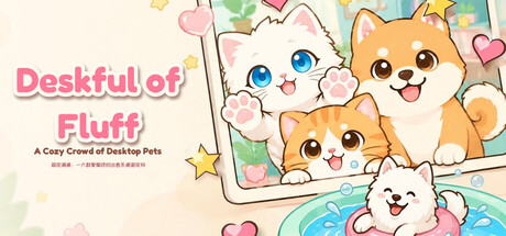 Deskful of Fluff: A Cozy Crowd of Desktop Pets