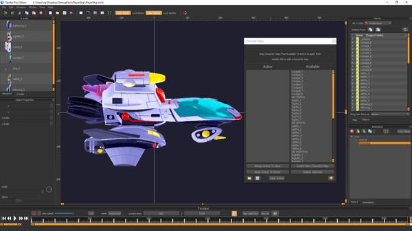 Spriter: Radius-Wing SHMUP Animated Art Pack