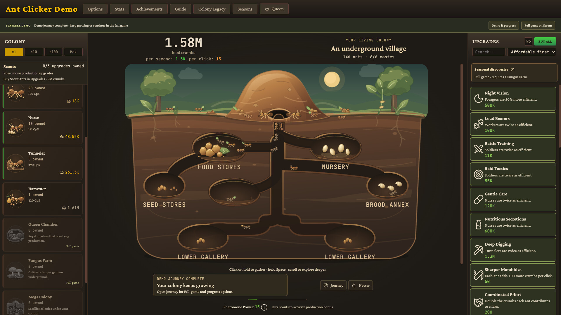 Ant Clicker Demo 遊戲畫面 3