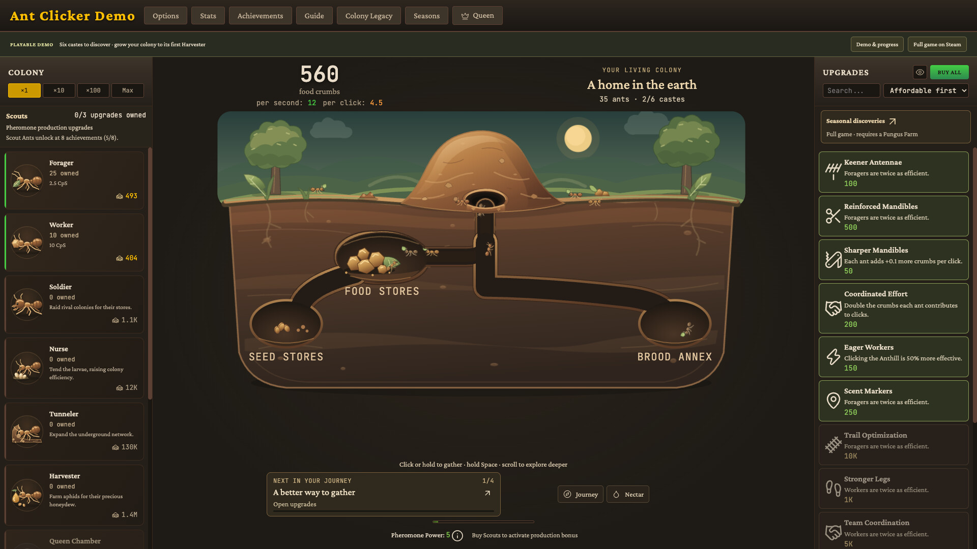 Ant Clicker Demo 遊戲畫面 2