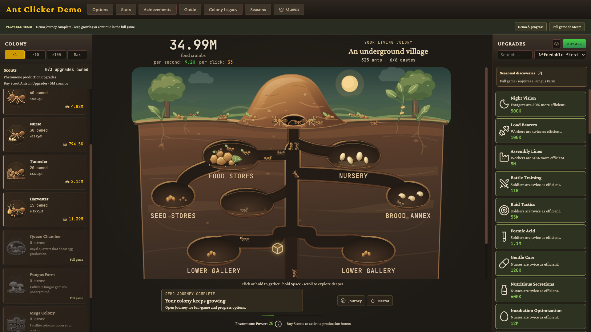 Ant Clicker Demo 遊戲畫面 4