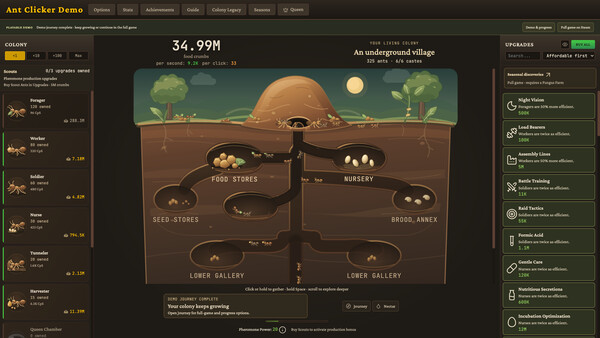 Ant Clicker Demo screenshot 1
