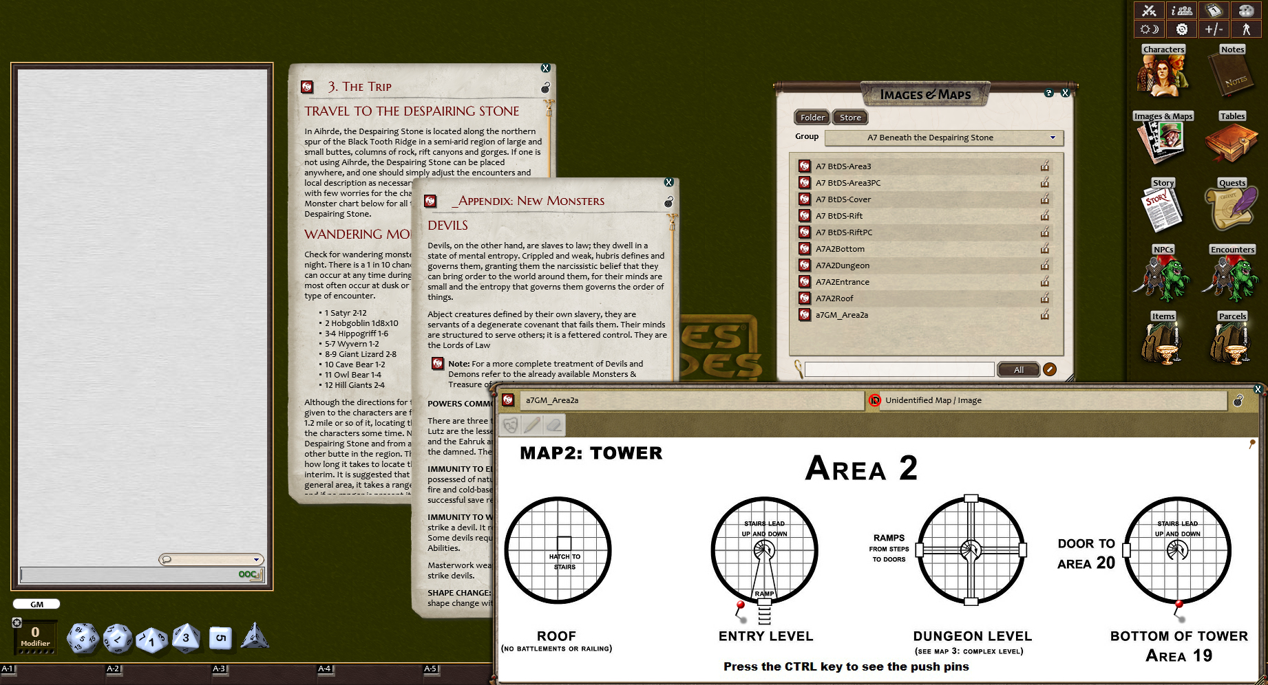 Fantasy Grounds - C&C: A7 The Despairing Stone screenshot 1