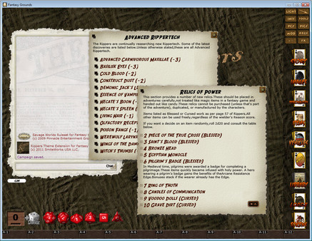 Fantasy Grounds - Rippers Companion (Savage Worlds)