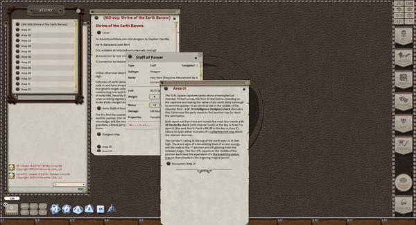 Fantasy Grounds - Mini-Dungeons #003: Shrine of the Earth Barons (5E)
