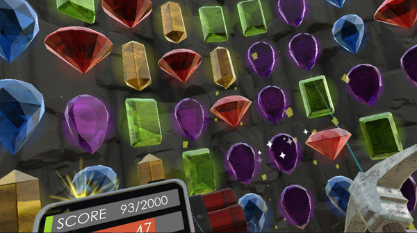 Screenshot z Fatal Gem VR(The First Match-3 VR Game)