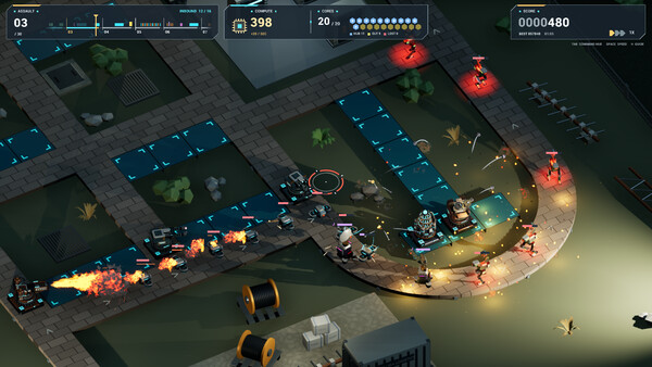 Gunmetal Switchyard – Tower Defense 스크린샷 1